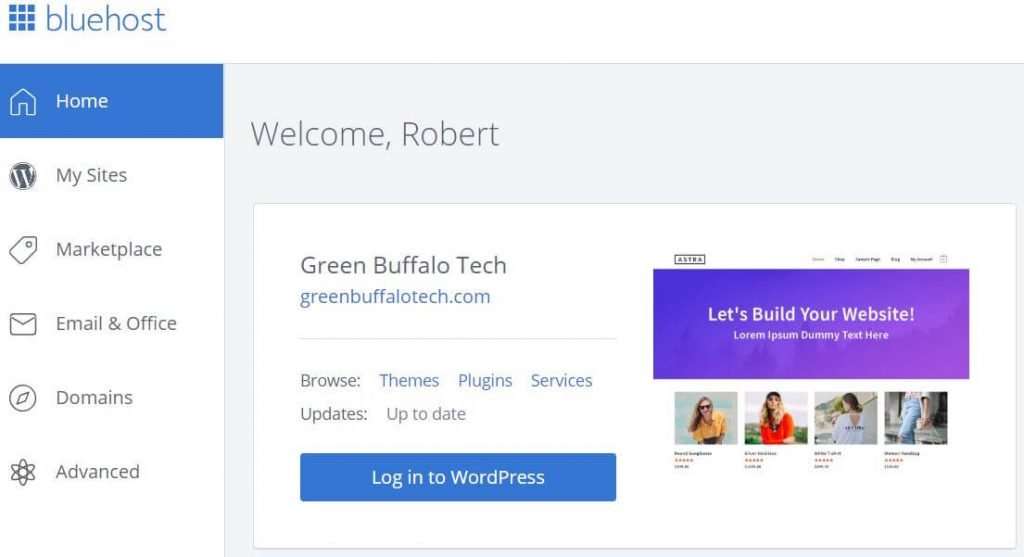 Bluehost Login