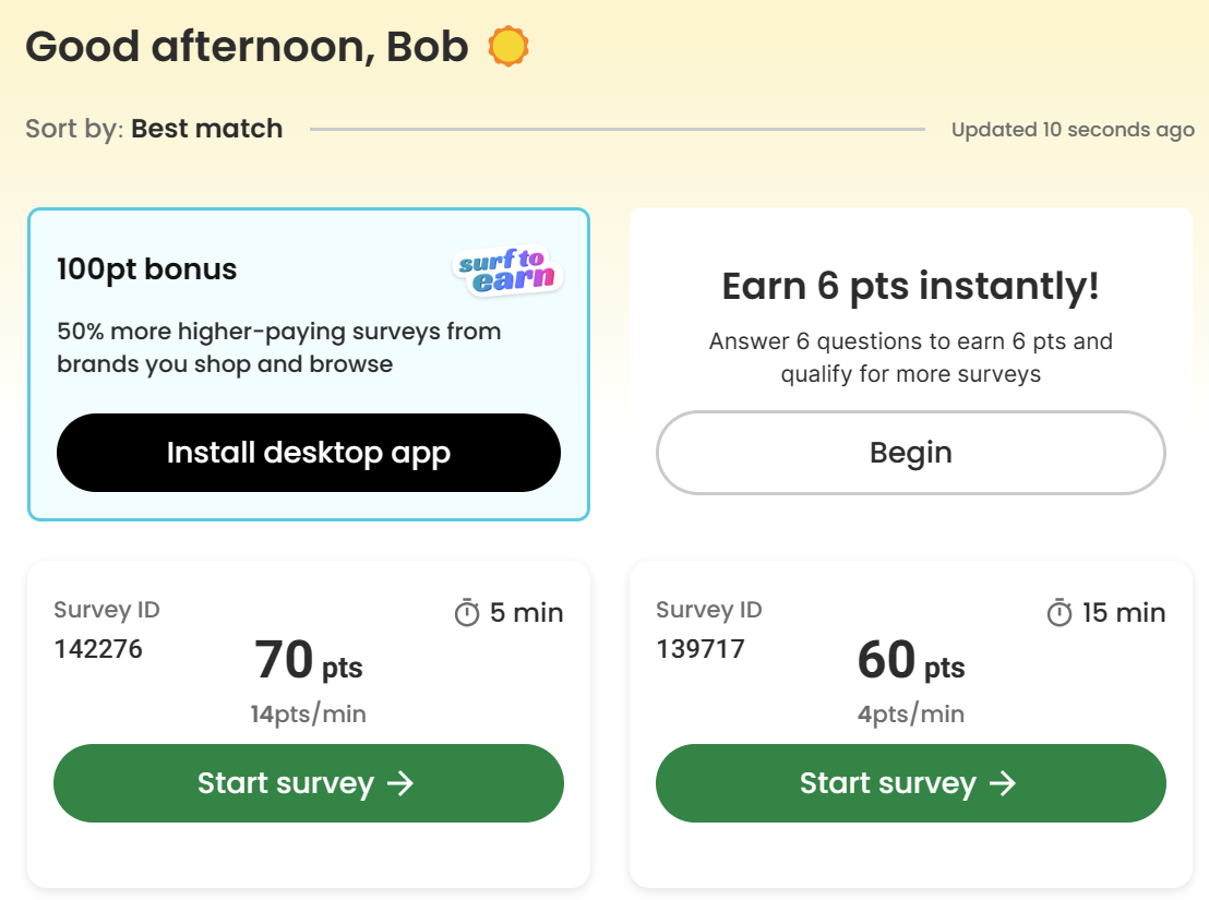 Survey Junkie surveys