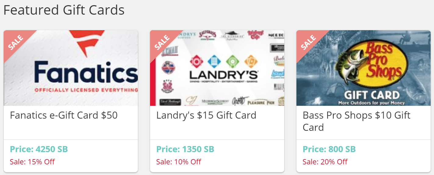 Swagbucks Review - Gift Cards